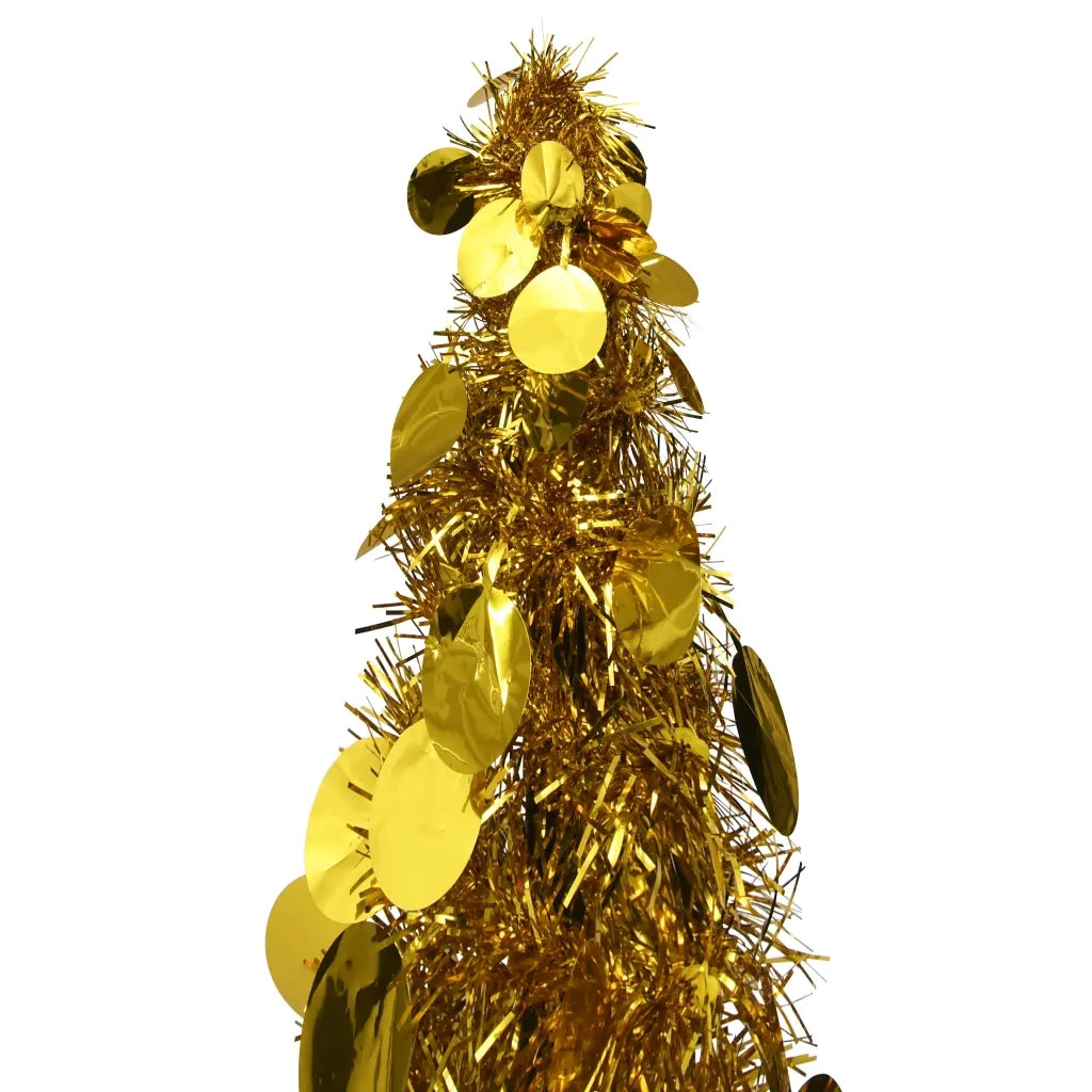 Albero di Natale Artificiale Apribile Oro 120 cm PET cod mxl 18843
