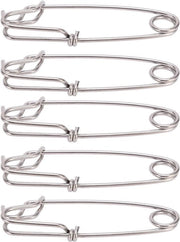 Sostegno per esche - Duraturo - Acciaio inossidabile - Viti a clip - Adatto per ventole - Nero Cylindrico Sostegno per esche 5 pezzi.