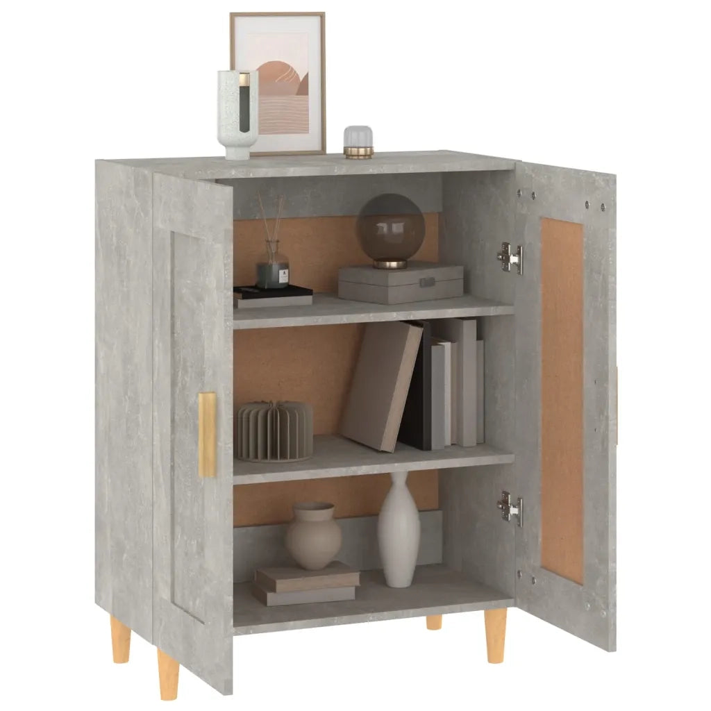 Credenza Grigio Cemento 69,5x34x90 cm in Legno Multistrato cod mxl 27807