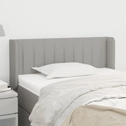 Testiera ad Orecchio Grigio Chiaro 103x16x78/88 cm in Tessuto 3118996