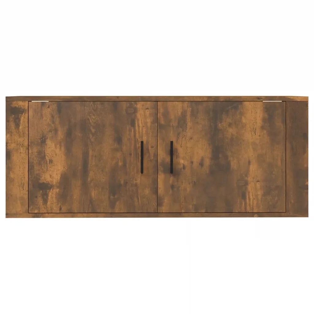 Mobile Porta TV a Parete rovere fumo 100x34,5x40 cm 816637