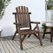 Sedia da patio-Sedia da Giardino 68x86x103 cm in Legno Massello di Abete Rosso 709475