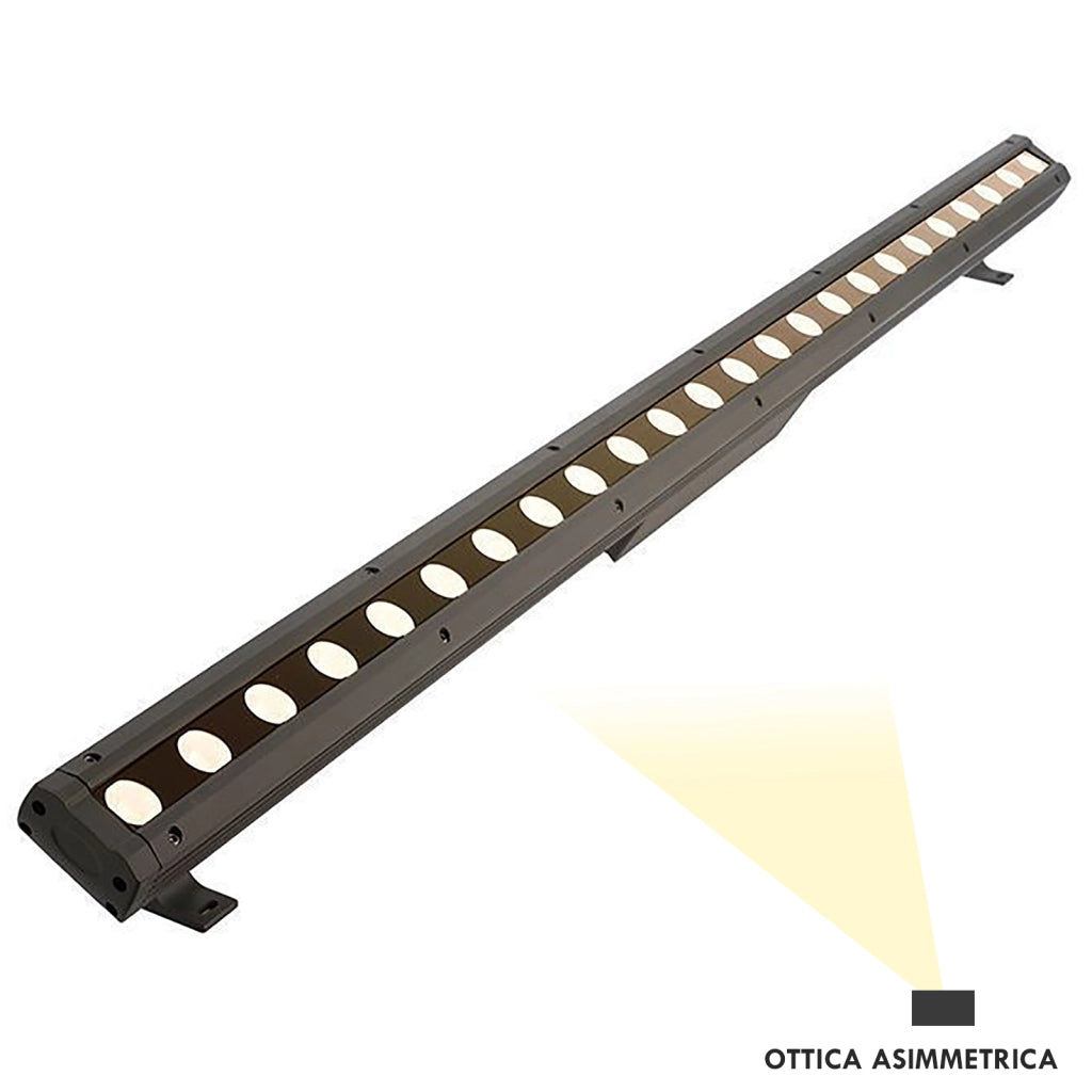 CAPH Wall Washer LED 100cm 35W barra IP65 ottica simmetrica luci facciata giardino monumenti edifici 230V SIMMETRICO