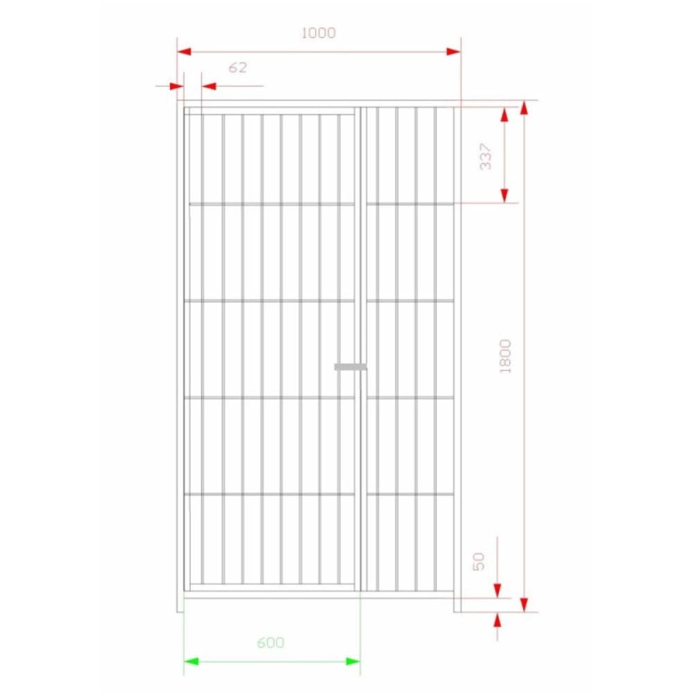Box per cani coibentato con copertura zincatura a caldo da 300x200x altezza 180 cm