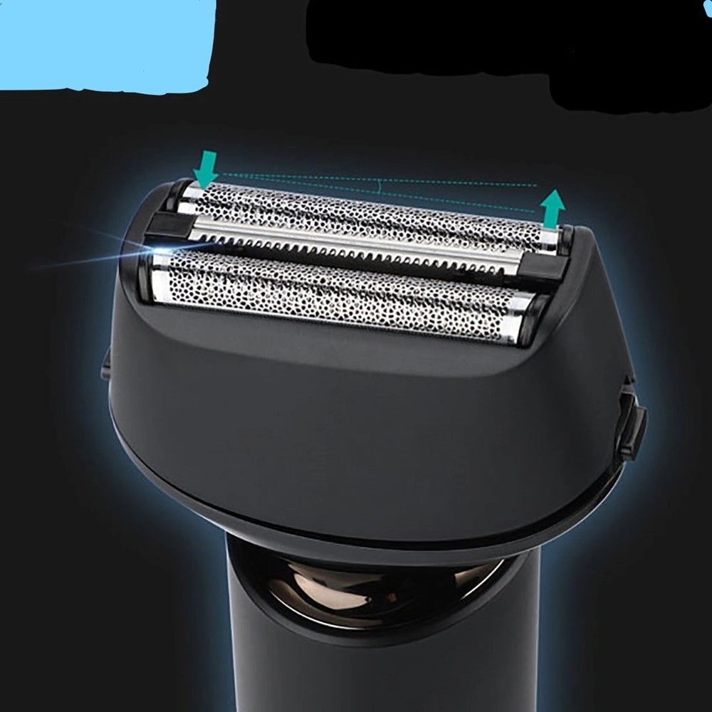 Trade Shop - Rasoio Elettrico 3 Lame Ipx7 Impermeabile Usb Ricaricabile Indicatore Led V-380 -