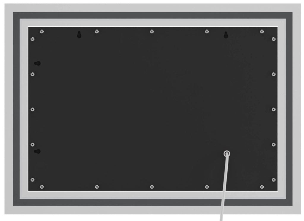 Badspiegel Jaffrey 50x70 ohne Bluetooth