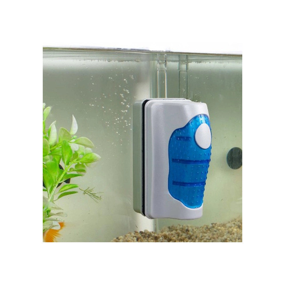Trade Shop - Pulitore Magnetico Tergi Vetro Per Acquario Spazzola Calamita Pulizia Rs-06 -