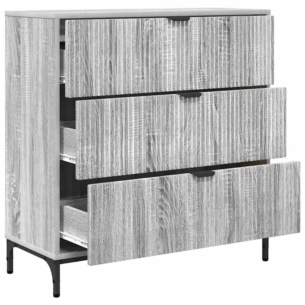 Credenza-Buffet-Armadio da cucina Grigio sonoma 79.5 x 33 x 82 cm Legno multistrato