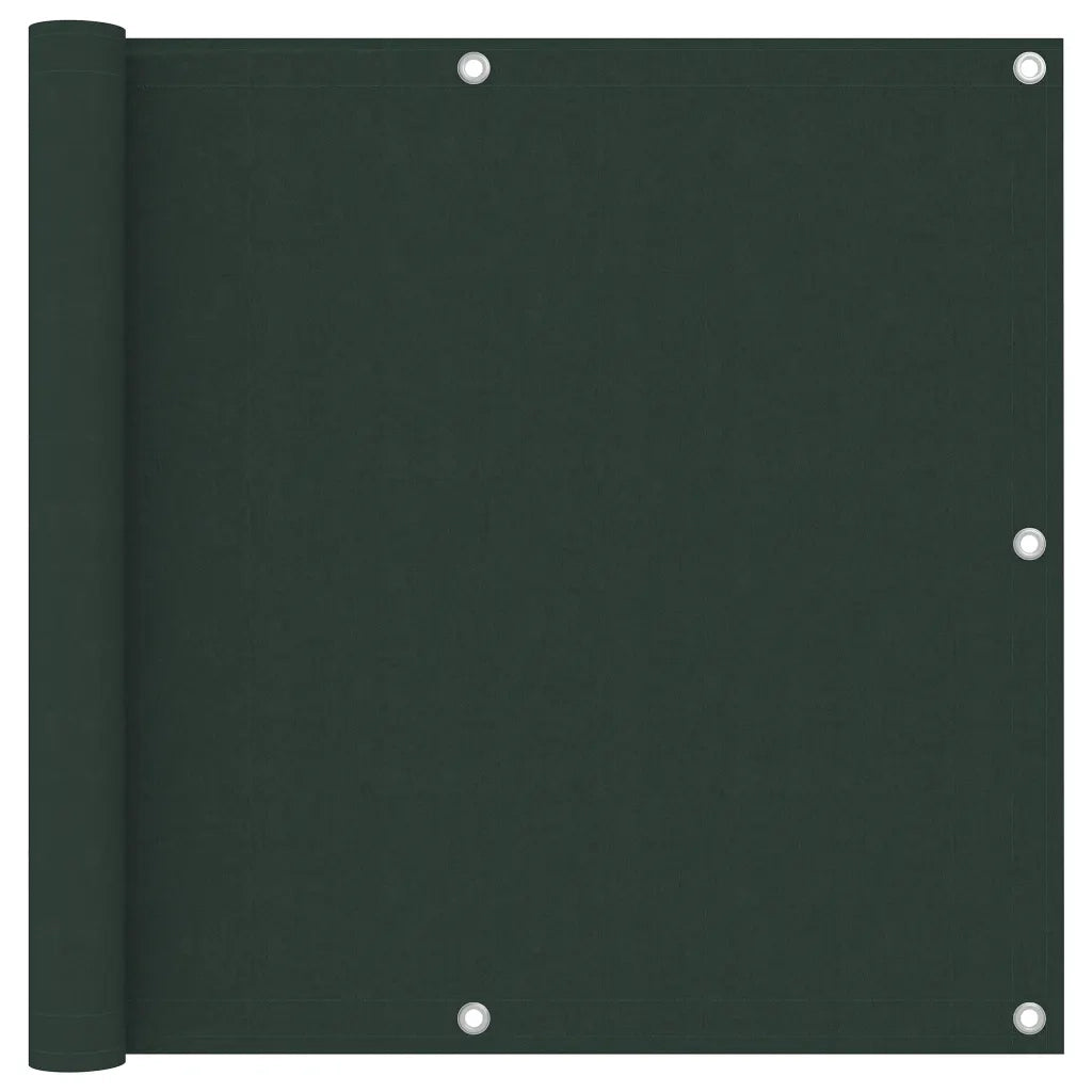 Paravento da Balcone Verde Scuro 90x300 cmTessuto Oxford