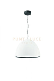 SOSPENSIONE CUPOLA 1 LUCE A LED 50W 3000K 4691LM D.60 BIANCO IN ALLUMINIO VERNICIATO