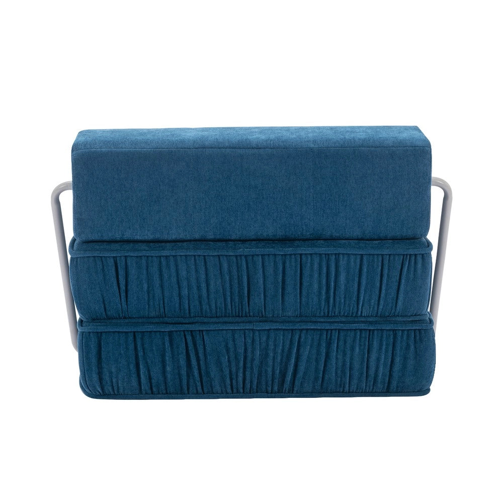 Poltrona Letto Futon Reclinabile ¨C Xylo ¨C Blu, Tessuto