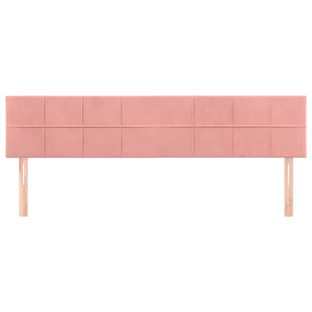 Testiera | Testata Rosa 180x5x78/88 cm in Velluto
