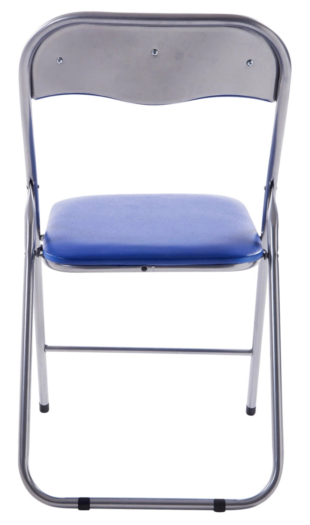 Set 2 sedie pieghevoli Felix Blu/argento