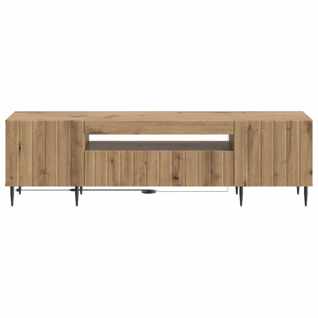 Mobile TV LED Rovere Artigianale Legno ingegnerizzato 896474