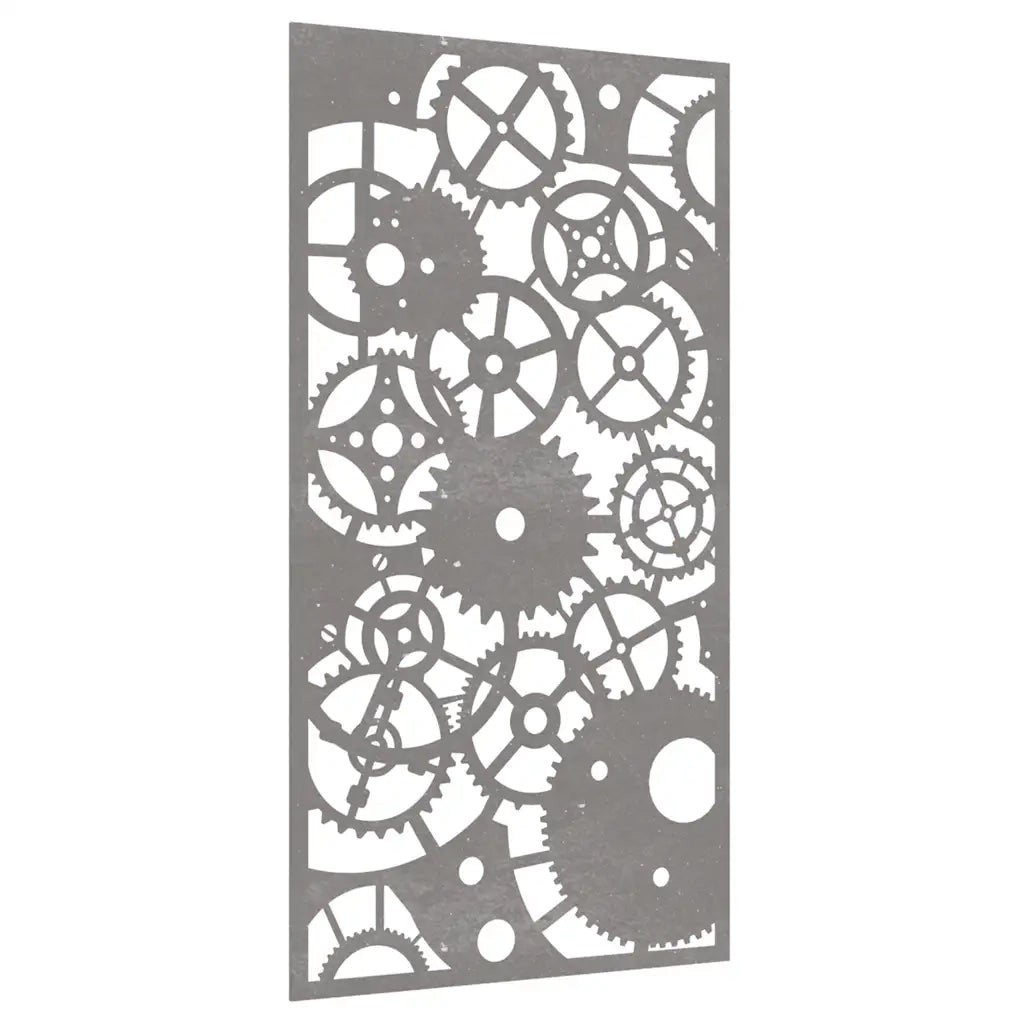 Decorazione Muro Giardino 105x55 cm Ingranaggio Acciaio Cortencod mxl 130665