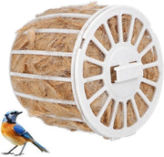 Materiale per nido per uccelli - Sostenibile - Materiale per nido per esterno - Materiale per nido per canarini - Juta/Cotone - Accessori per costruzione di nido naturale - Dimensioni 7,30x7,30x6,50 cm