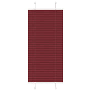 Tenda Plissettata Rosso Bordeaux 65x100 cm Larghezza Tessuto