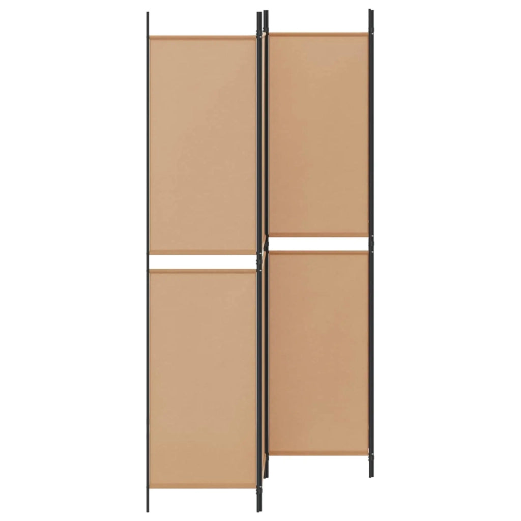 Divisorio Ambienti | Divider per stanze | Paravento a 4 pannelli Beige 200 x 220 cm Tessuto