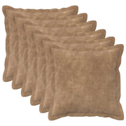 Cuscino con cuscino HOUTEN 6 pz Tortora Fleece in microfibra 932954