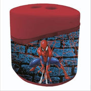 Trade Shop - Temperamatite Ovale A 2 Fori Con Serbatoio Spiderman Cancelleria Scuola Bambini 960481 -