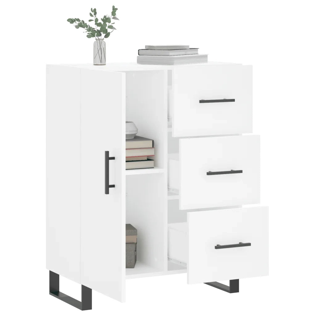 Credenza Bianca 69,5x34x90 cm in Legno Multistrato 827940