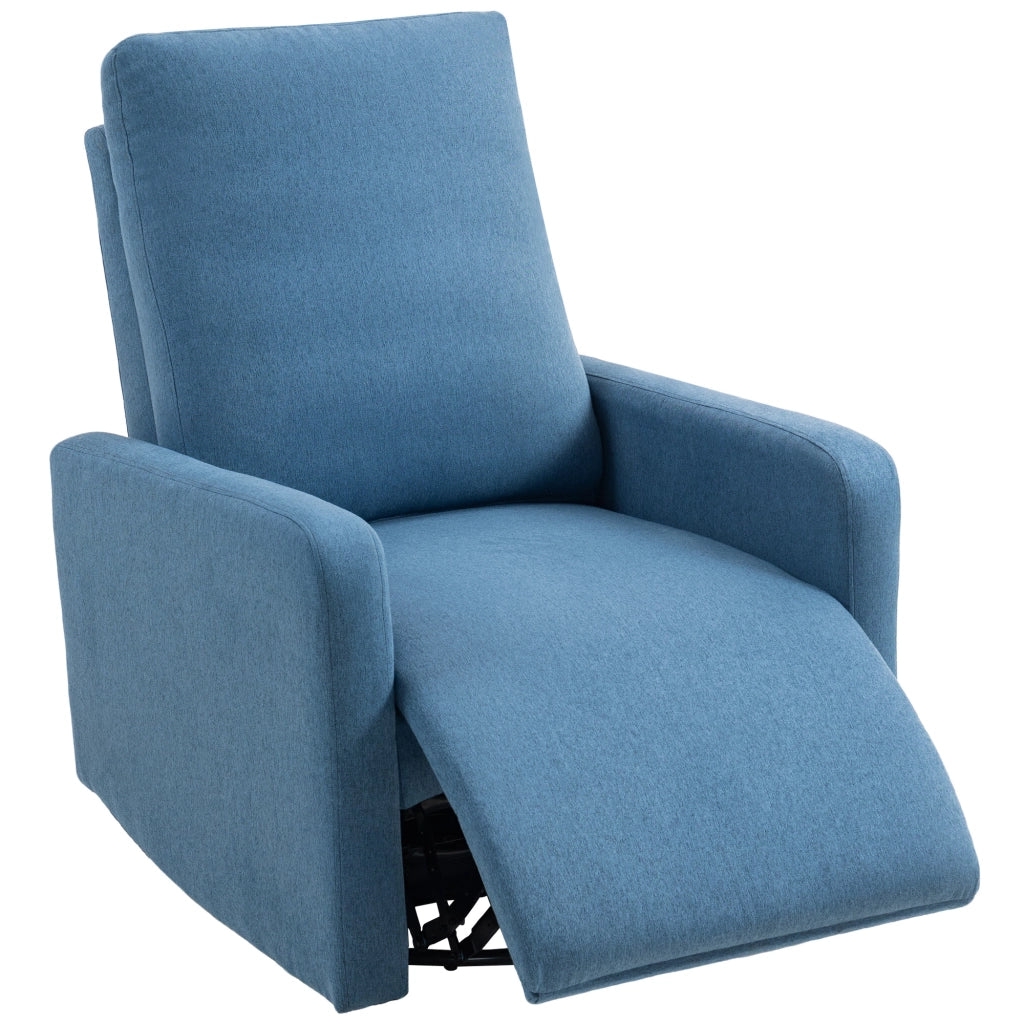 Poltrona Relax Reclinabile Girevole con Dondolo ¨C Zephmum ¨C Blu