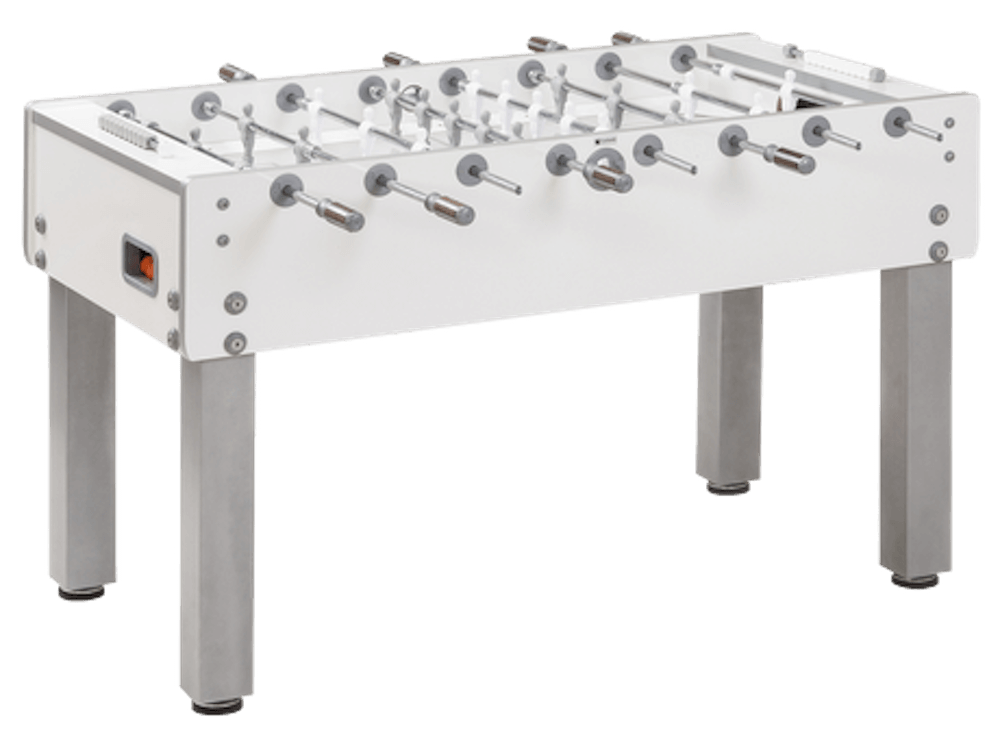 Calciobalilla in Mdf con Aste Uscenti Garlando G-500 Pure White