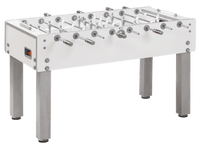 Calciobalilla in Mdf con Aste Uscenti Garlando G-500 Pure White