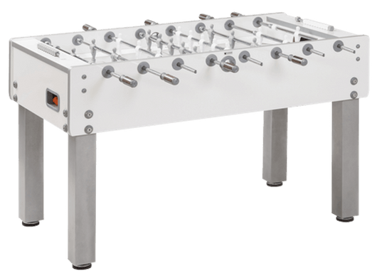 Calciobalilla in Mdf con Aste Uscenti Garlando G-500 Pure White