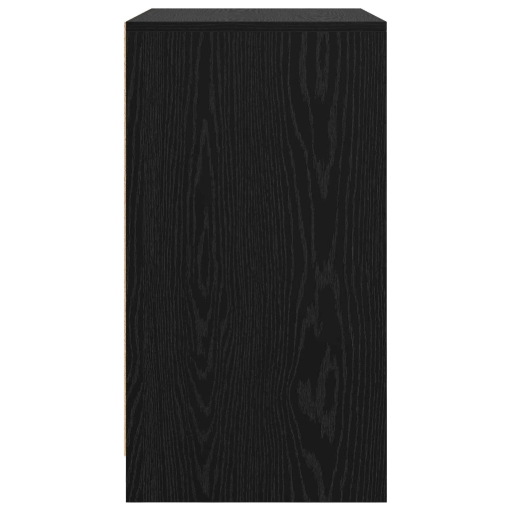 Credenza | Madia | Buffet da pranzo | Armadio da pranzo Nero 70 x 41 x 75 cm Legno multistrato