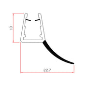 GUARNIZIONE PER BOX DOCCIA 2 M MOD.407- TRAFILO- 10,0 pz