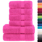 Set ASciugamani SOLUND 6 pz | Teli per bagno Rosa 600 gsm