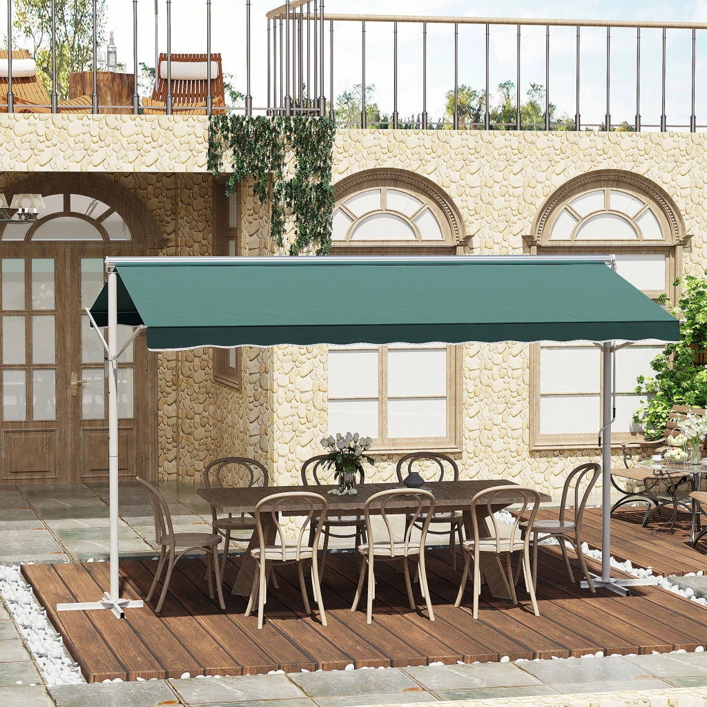 Tenda da giardino pieghevole ¨C zephmum ¨C verde scuro 4x3m