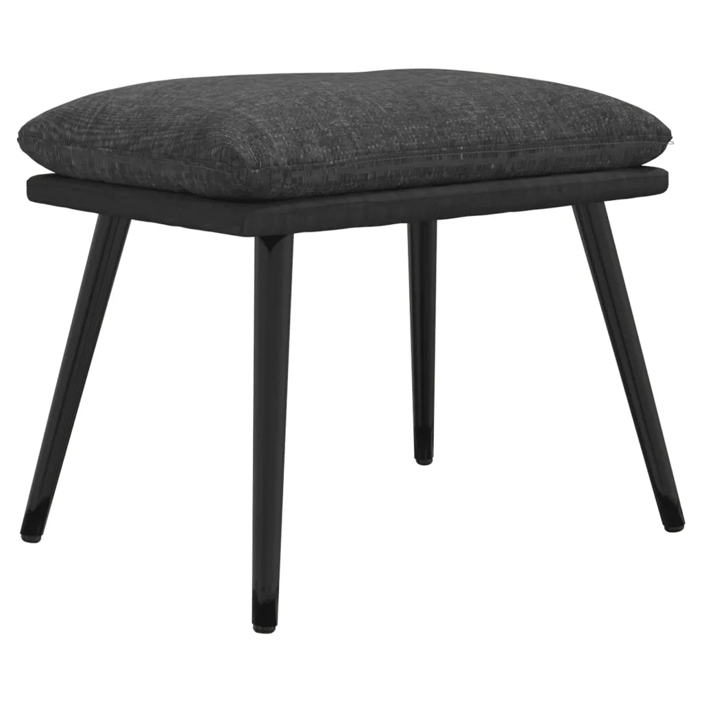 Sgabello Grigio Scuro 45x29,5x35 cm in Tessuto e Similpelle 341516