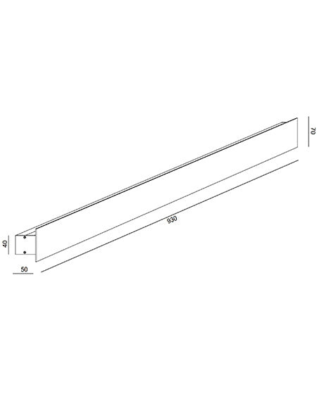 Lotus Lampada da Parete LED 30W Bianco 3000K, Struttura in Alluminio, Design Moderno e Minimalista per Illuminazione d'Interni Professionale