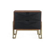 Comodino in legno di mango con cassetti