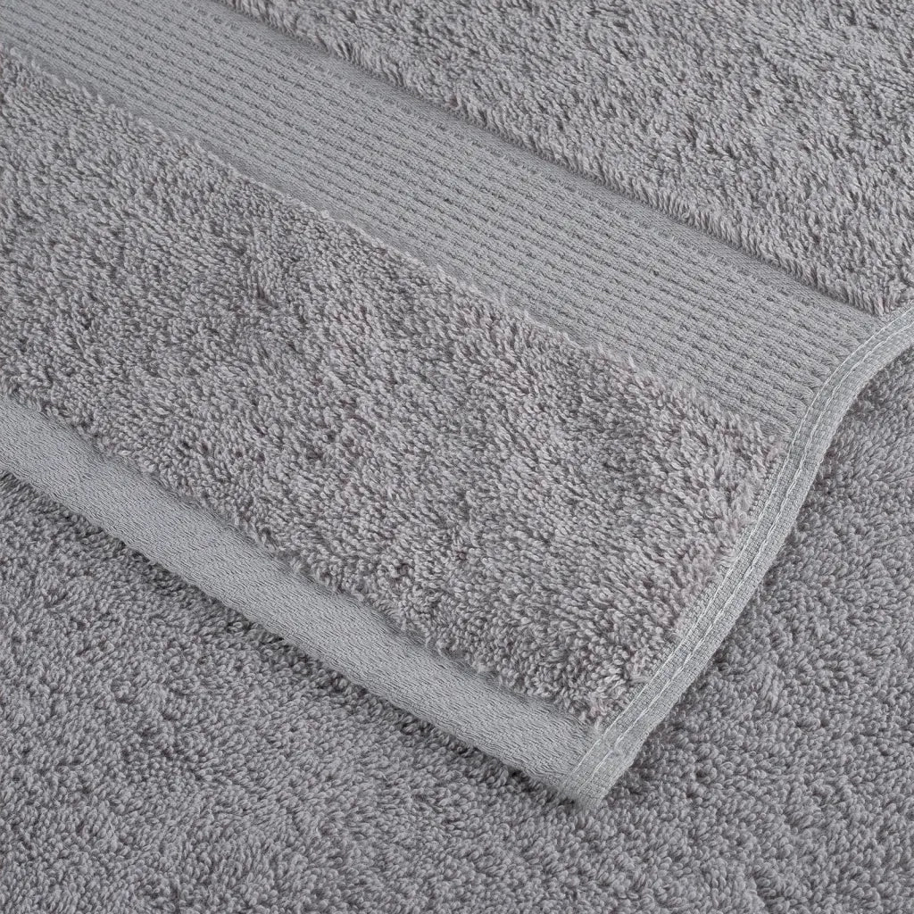 Asciugamani Premium SOLUND 4 pz Grigio 100x200 cm 600 g/m² 137318