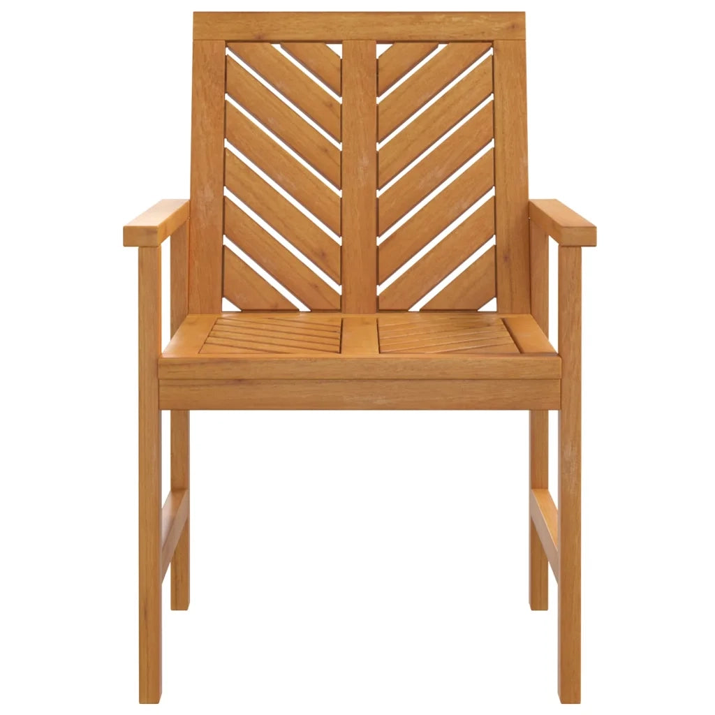 Sedie da Pranzo da Giardino 2pz Legno Massello di Acacia 362227