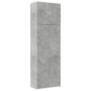 Credenza buffet cassettiera mobile contenitore organizer cucina soggiorno soggiorno alto 80 x 42,5 x 249 cm derivati ​​del legno grigio 02_0034723