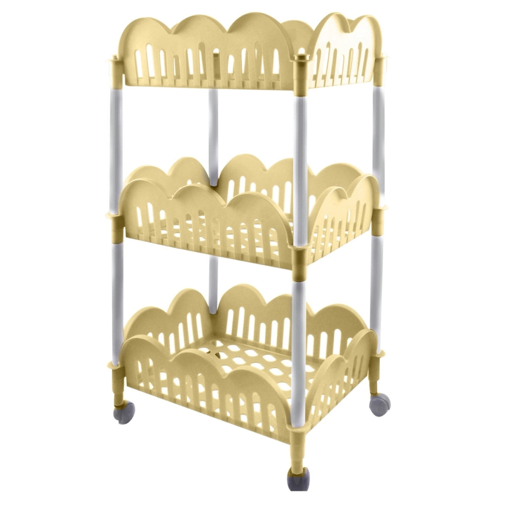MAURY'S CARRELLO DOLLY GIALLO A 3 RIPIANI