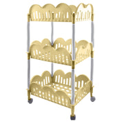 MAURY'S CARRELLO DOLLY GIALLO A 3 RIPIANI