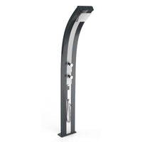 Doccia Tradizionale In Alluminio Dada Con Misceltore E Doccetta Mobile Colore Antracite/Inox Cv-D345/7016-I