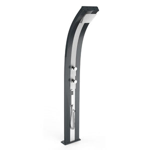 Doccia Tradizionale In Alluminio Dada Con Misceltore E Doccetta Mobile Colore Antracite/Inox Cv-D345/7016-I