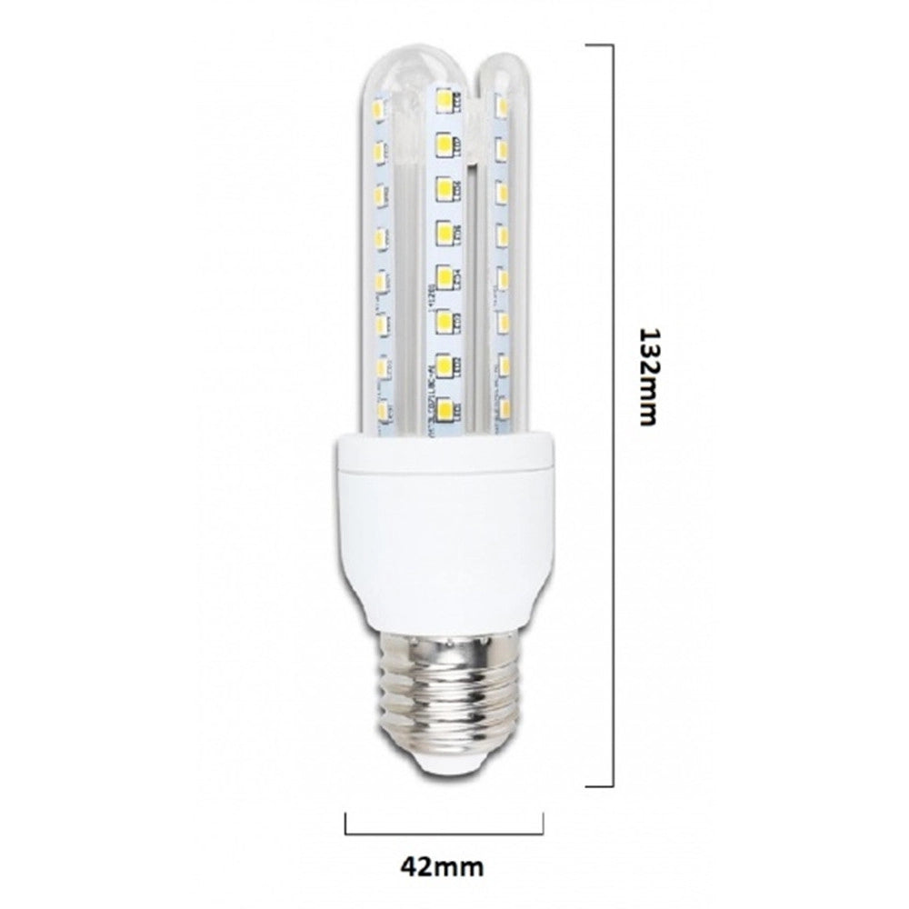Trade Shop - Lampadina Led Jn24 Attacco E27 7w 3u Luce Fredda 6500k Tubolare Lineare 665lm 87323 -