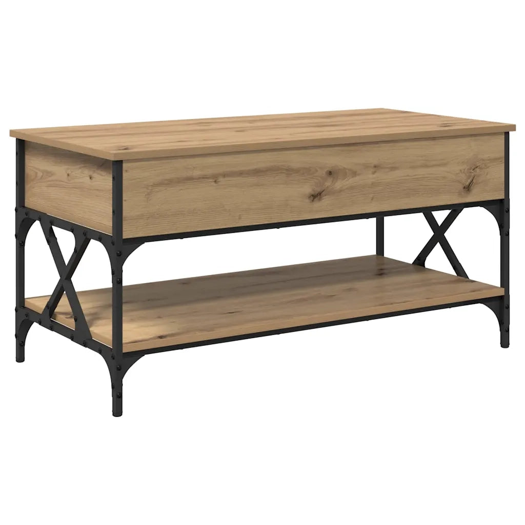 Tavolino da salotto Rovere artigianale 100 x 50 x 50 cm 883042
