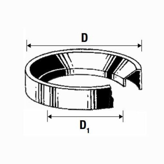 Guarnizione nera per curva wc b0 0mdj3y0y