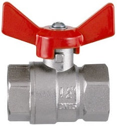 AGLAIA VALVOLA A SFERA C/MAN. A FARFALLAF+F 1