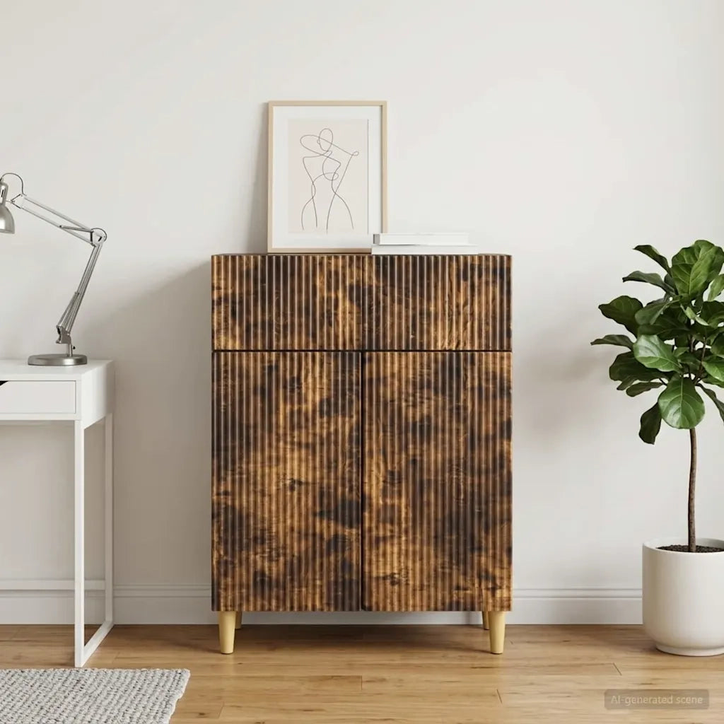 Credenza Rovere Fumo 66 x 34,5 x 90 cm Legno ingegnerizzato 894640