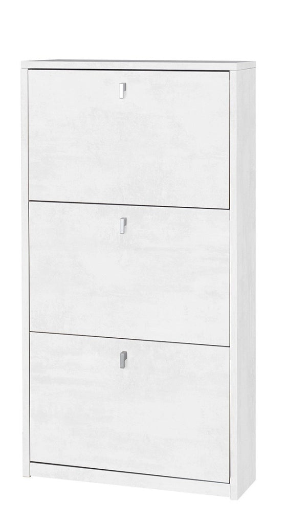 KIT MOBILE SCARPIERA 3 ANTE CON RIBALTA H117 L63 P18Cm FINITURA BIANCO OSSIDO SARMOG Sk553k