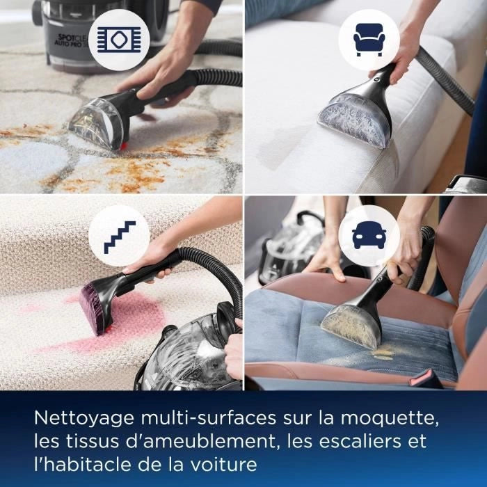Bissell Spotclean Auto Pro Select 3730n - Staccati, pulito e aspirato - serbatoio di grande capacità - a lungo raggio